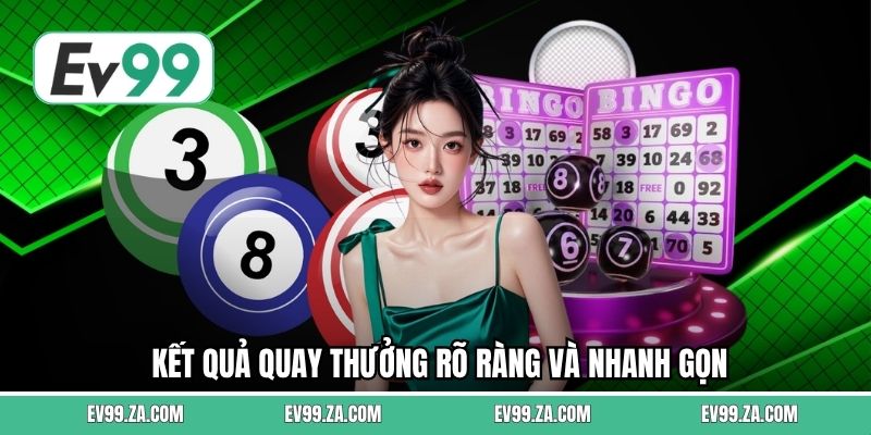 Kết quả quay thưởng rõ ràng và nhanh gọn