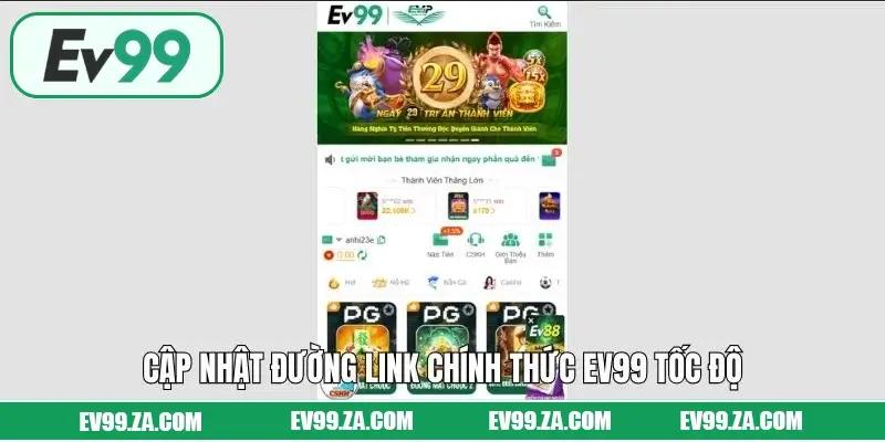 Cập nhật đường link chính thức EV99 tốc độ, an toàn 100% Cập nhật đường link chính thức EV99 tốc độ, an toàn 100%