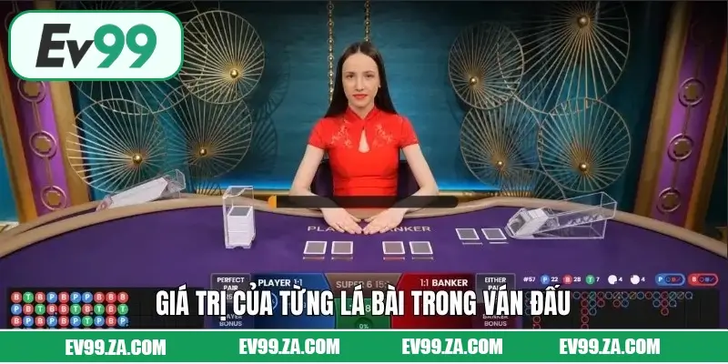 Giá trị của từng lá bài trong ván đấu Giá trị của từng lá bài trong ván đấu